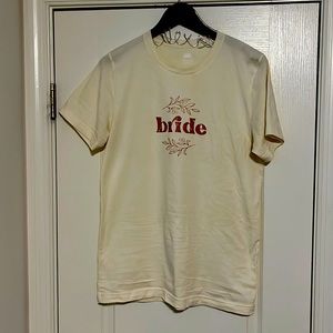 Bridal shirt, perfect for a bridal shower of bach trip!